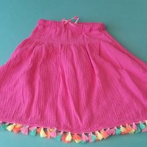 🔴4/20 Kids Pink Boho Summer skirt